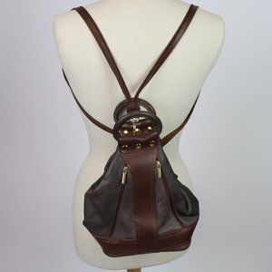 Italian Leather Mini Backpack - Made in Italy